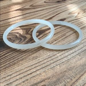 Glass bracelets pair